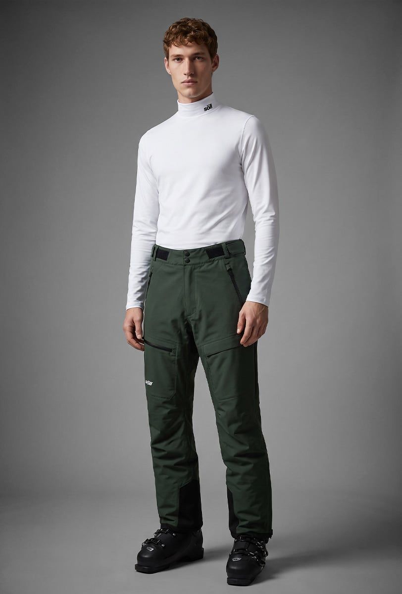 Thermischer Ski-Baselayer Herren Söll TURTLENECK White - 1