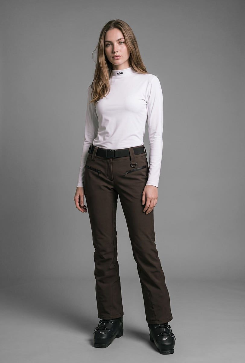 Thermischer Ski-Baselayer Damen Söll TURTLENECK White - 1