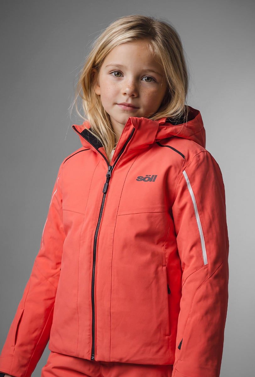 Skijacke Kinder Söll RASCH Coral – Nahaufnahme - 2