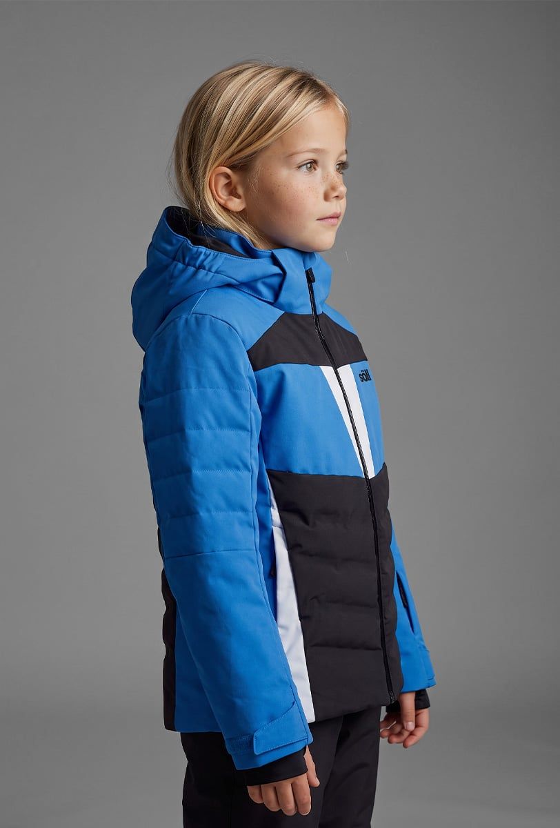 Skijacke Kinder Söll SYCLONE Blue – Seitenansicht - 3