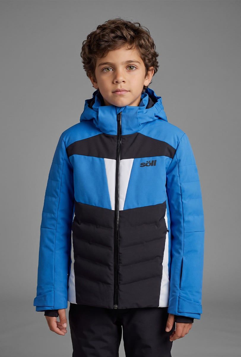 Skijacke Kinder Söll SYCLONE Blue – Vorderansicht - 4