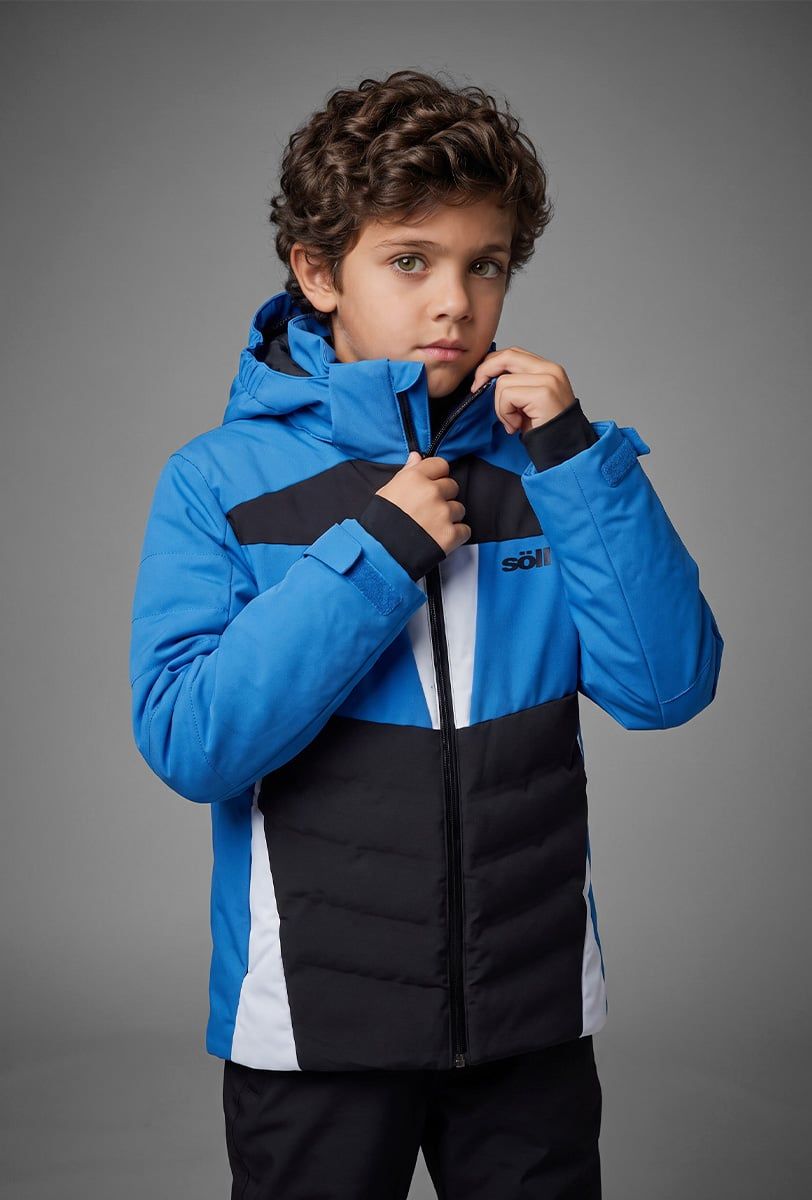 Skijacke Kinder Söll SYCLONE Blue – Nahaufnahme - 5