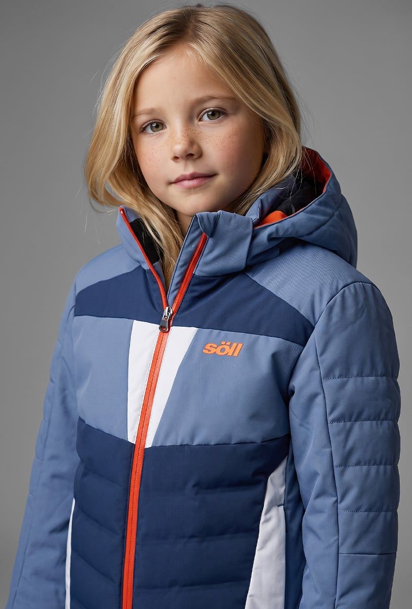 Skijacke Kinder Söll SYCLONE Moonlight Blue – Nahaufnahme - 3
