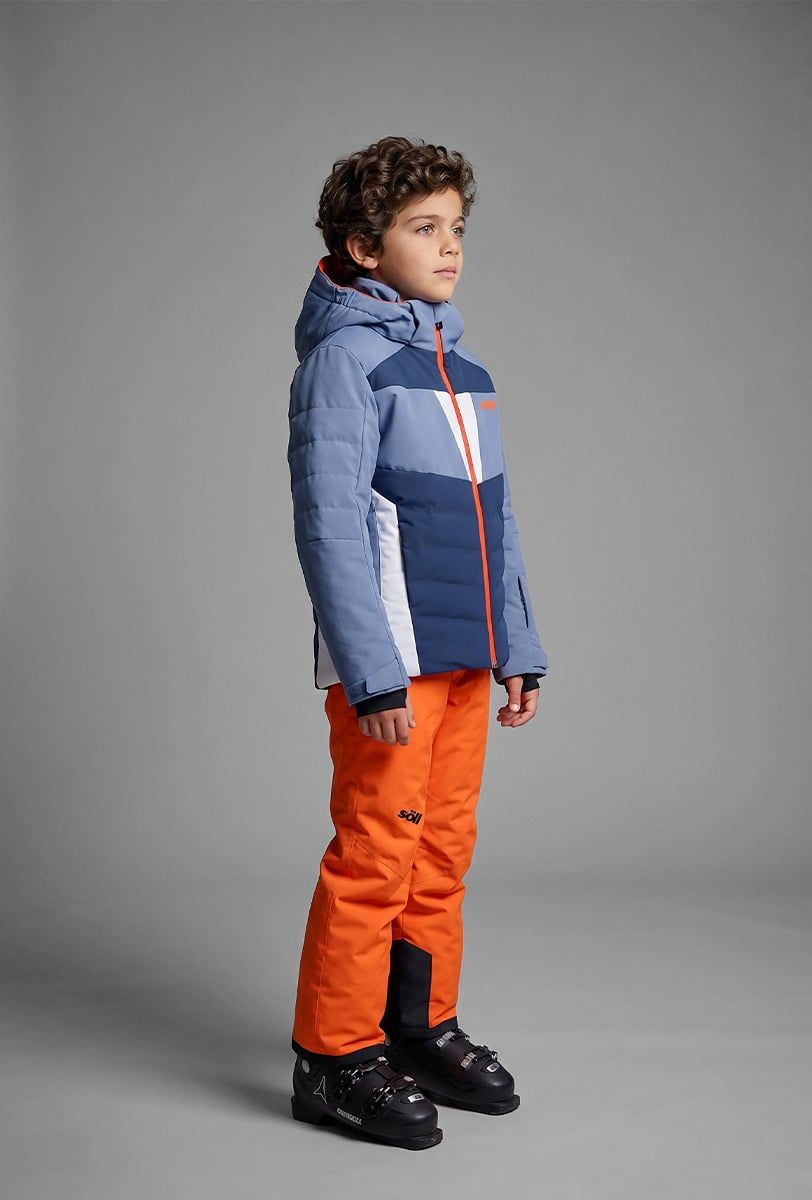Skijacke Kinder Söll SYCLONE Moonlight Blue – Seitenansicht - 5