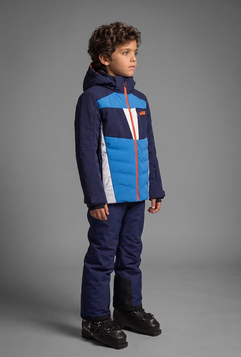 Skijacke Kinder Söll SYCLONE Navy – Vorderansicht - 3