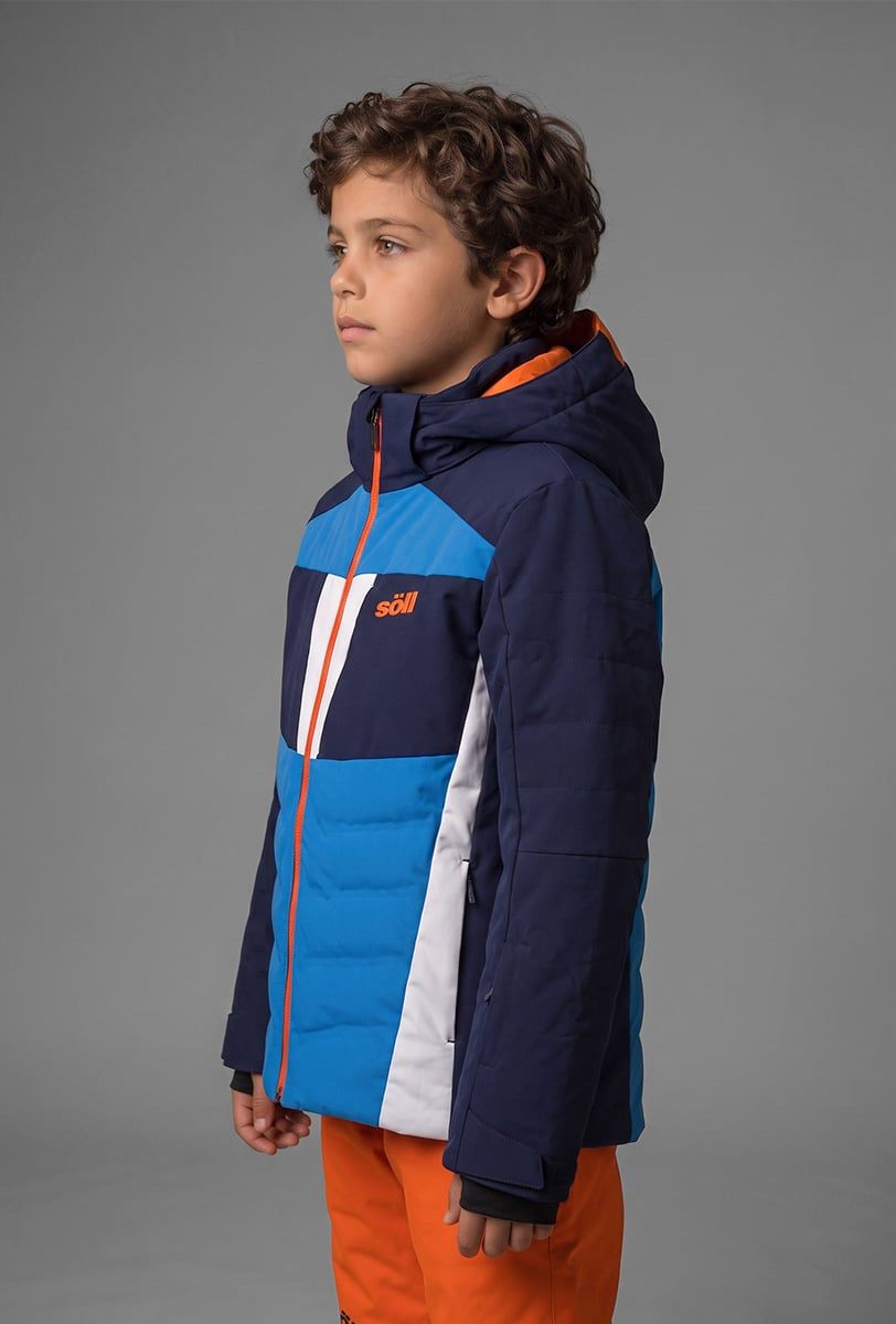 Skijacke Kinder Söll SYCLONE Navy – Seitenansicht - 4