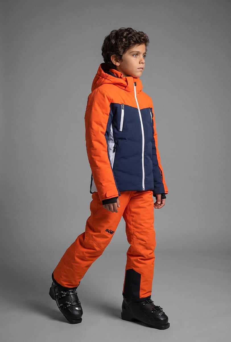 Kids’ ski jacket Söll TYPHOON II Orange - 1