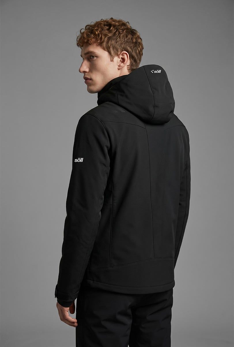 Herren Skijacke Söll RADIUM Caviar Black – Rückansicht - 4