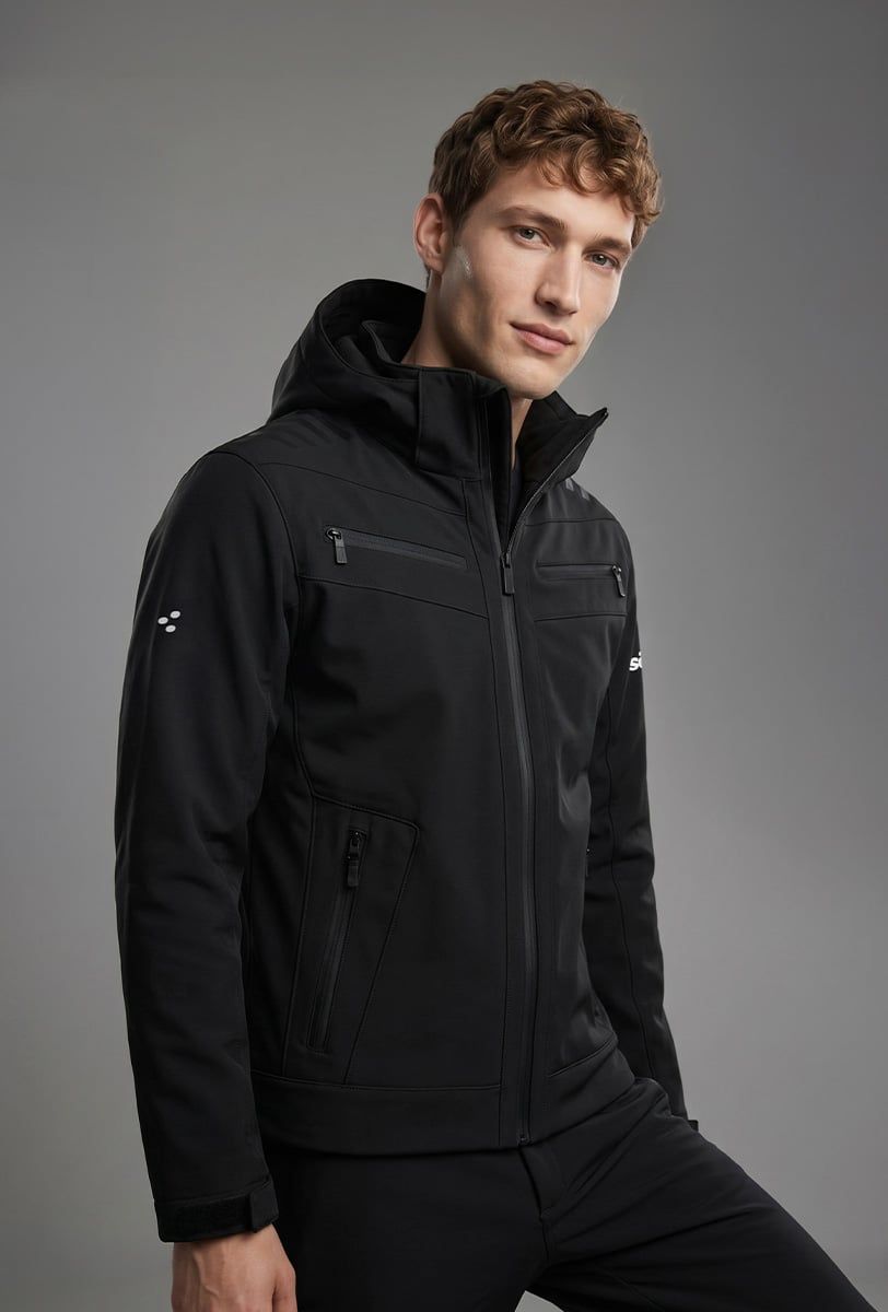 Herren Skijacke Söll RADIUM Caviar Black – Nahaufnahme - 6