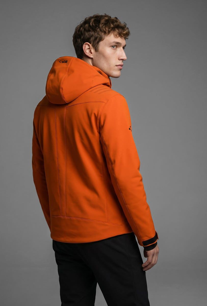 Herren Skijacke Söll RADIUM Gold Flame – Rückansicht - 3
