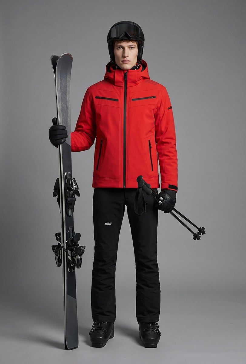 Herren Skijacke Söll RADIUM Red - 1