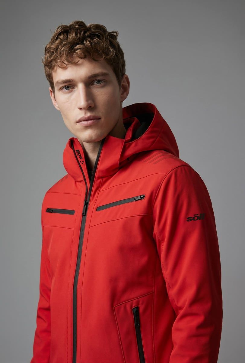 Herren Skijacke Söll RADIUM Red – Nahaufnahme - 3
