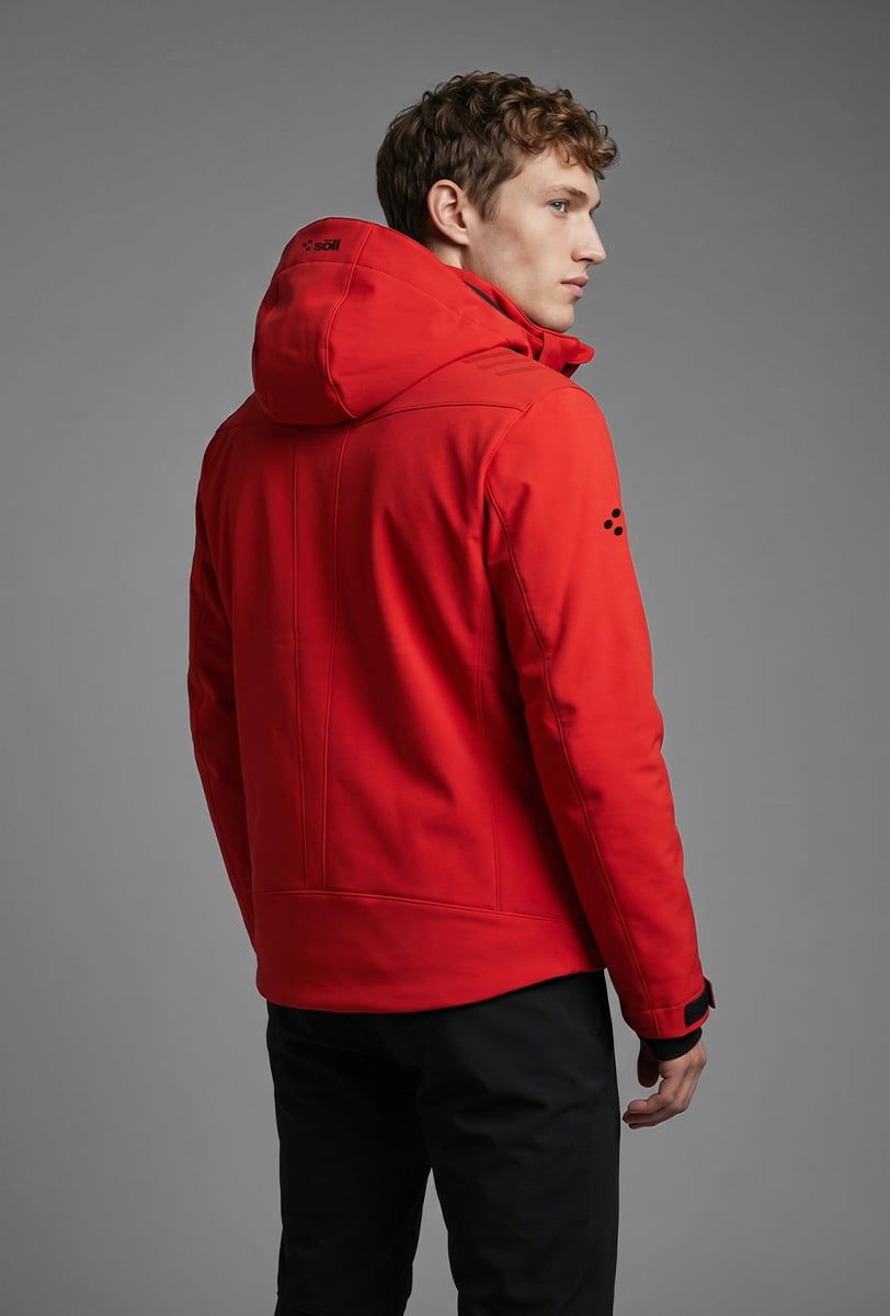Herren Skijacke Söll RADIUM Red – Rückansicht - 5