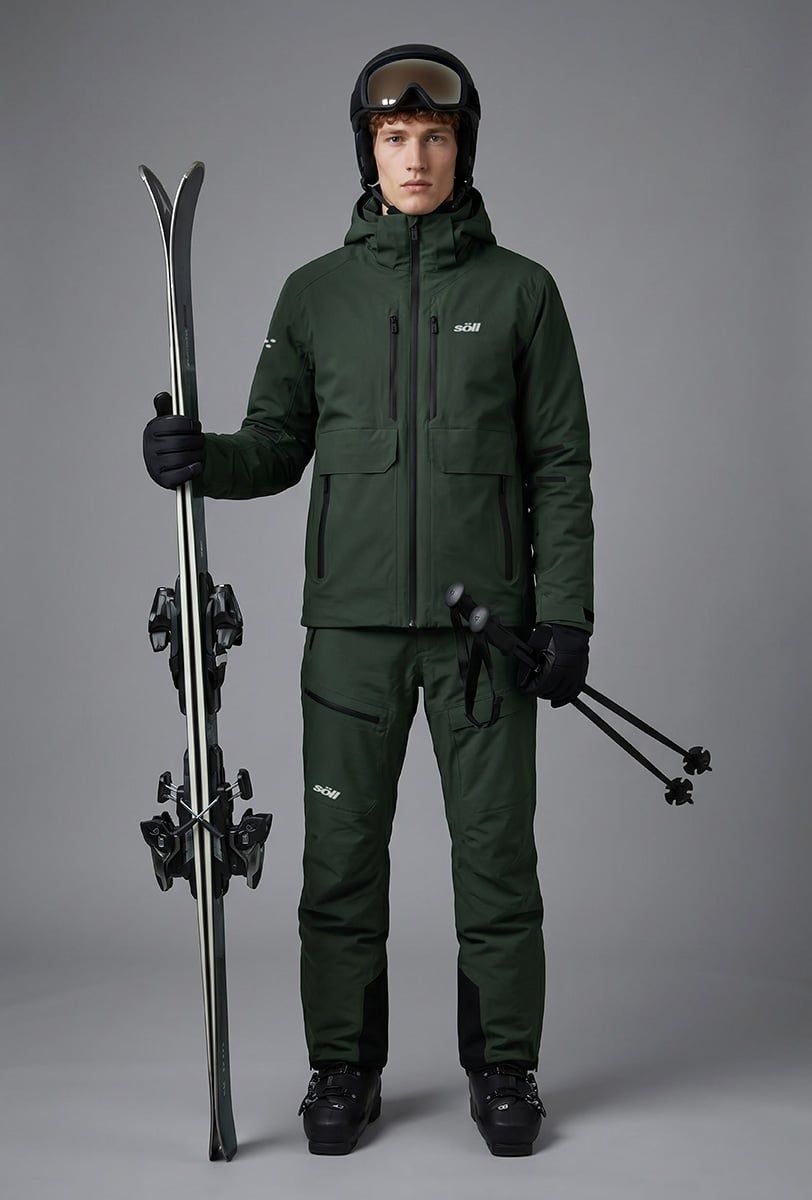 Herren Skijacke Söll RAPTOR Deep Moss - 1