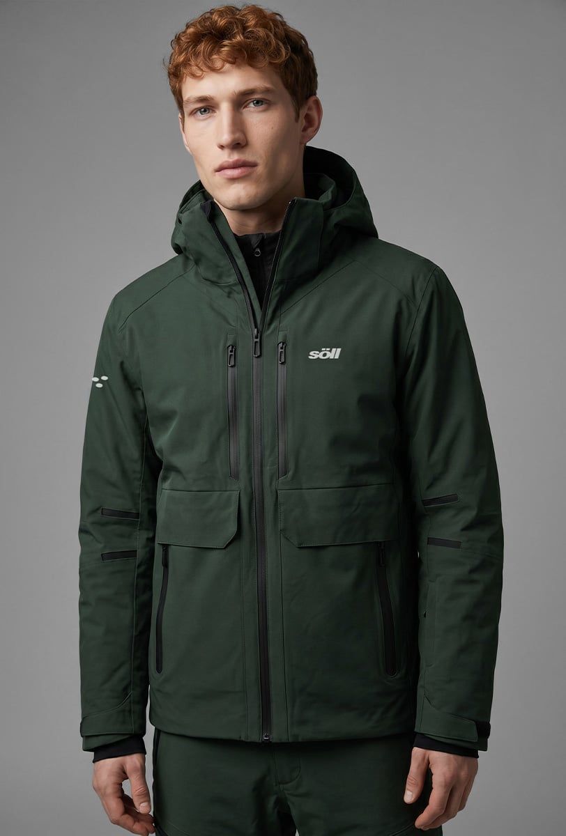 Herren Skijacke Söll RAPTOR Deep Moss – Vorderansicht - 5