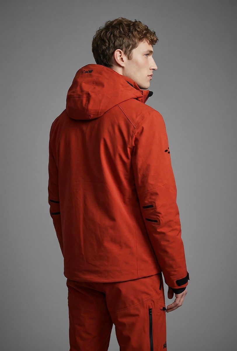 Herren Skijacke Söll RAPTOR Lava Red – Rückansicht - 2