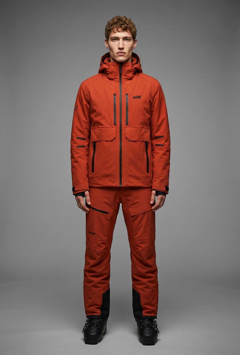 Herren Skijacke Söll RAPTOR Lava Red – Vorderansicht - 6