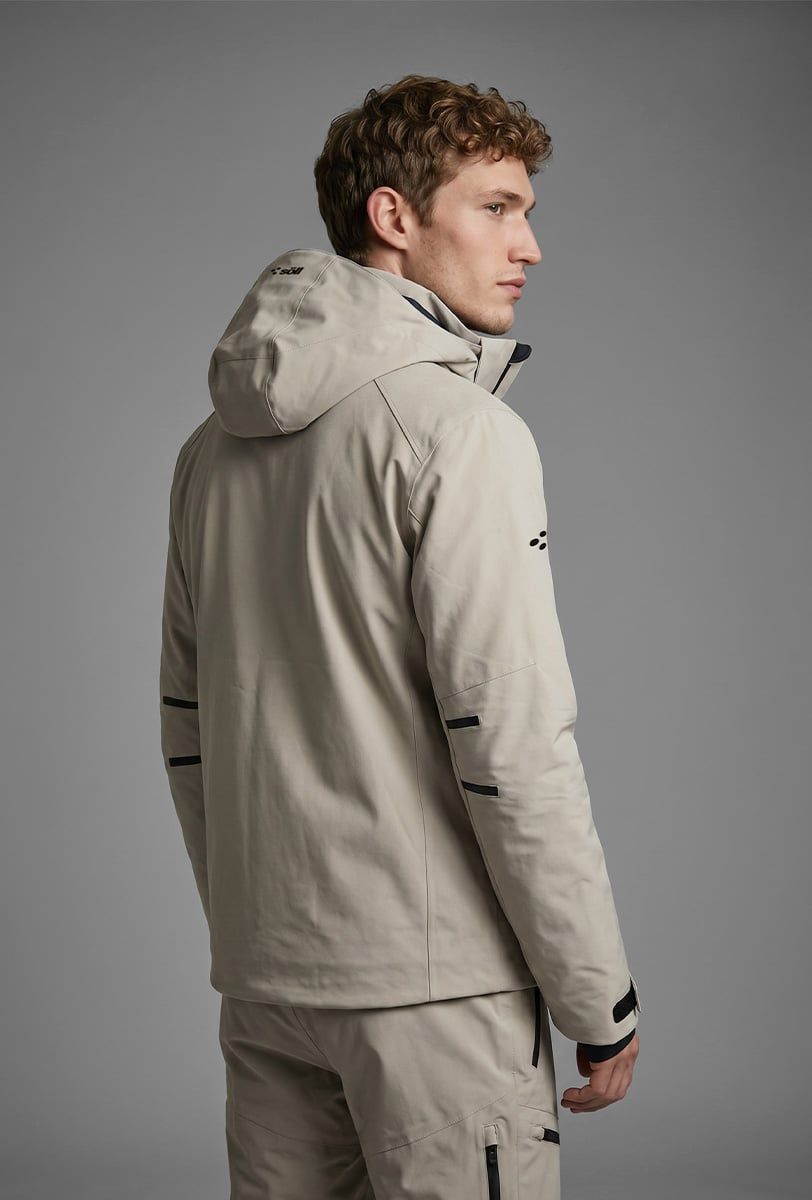 Herren Skijacke Söll RAPTOR Sand – Rückansicht - 6