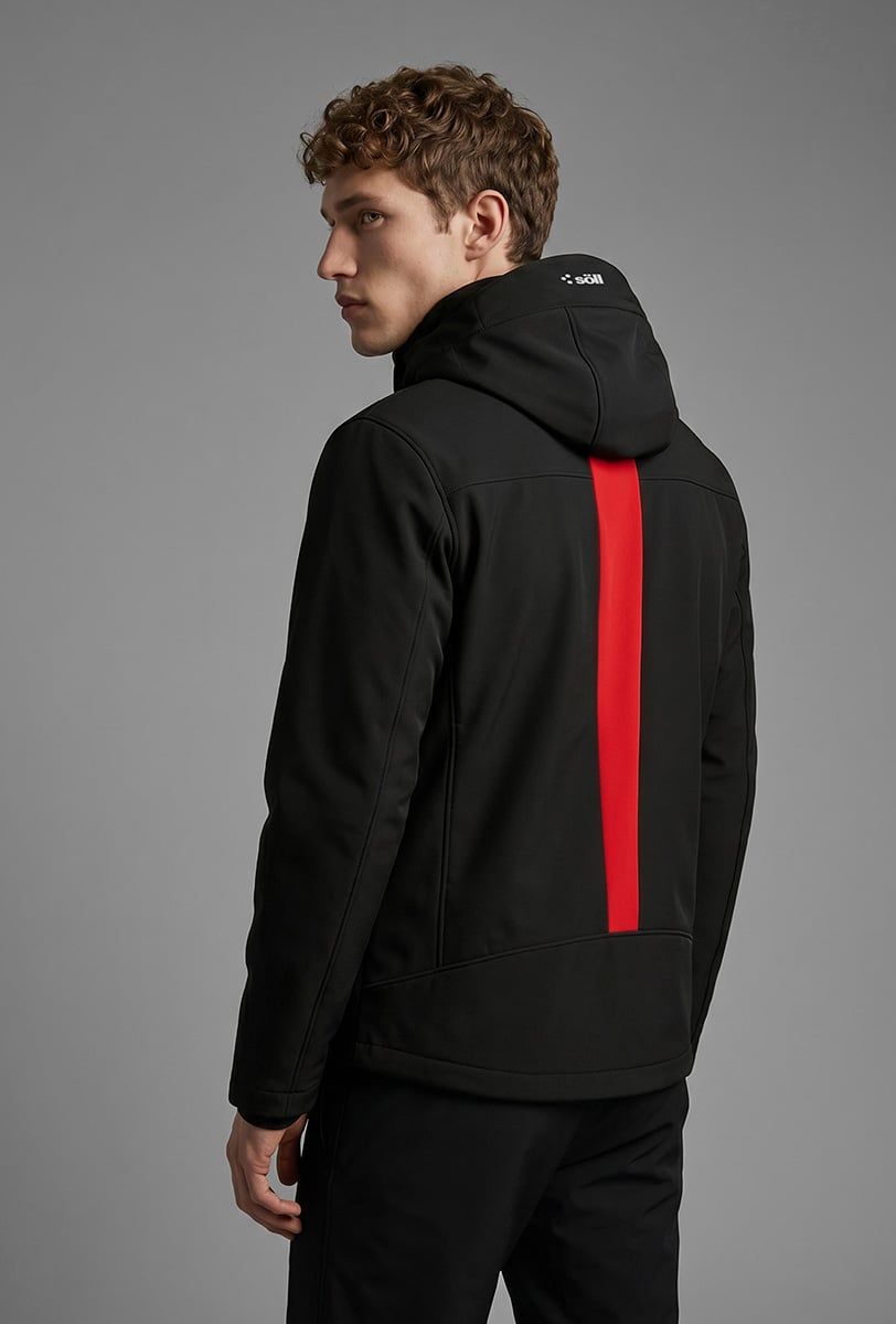Herren Skijacke Söll STORM Caviar Black – Detailansicht 2 - 4