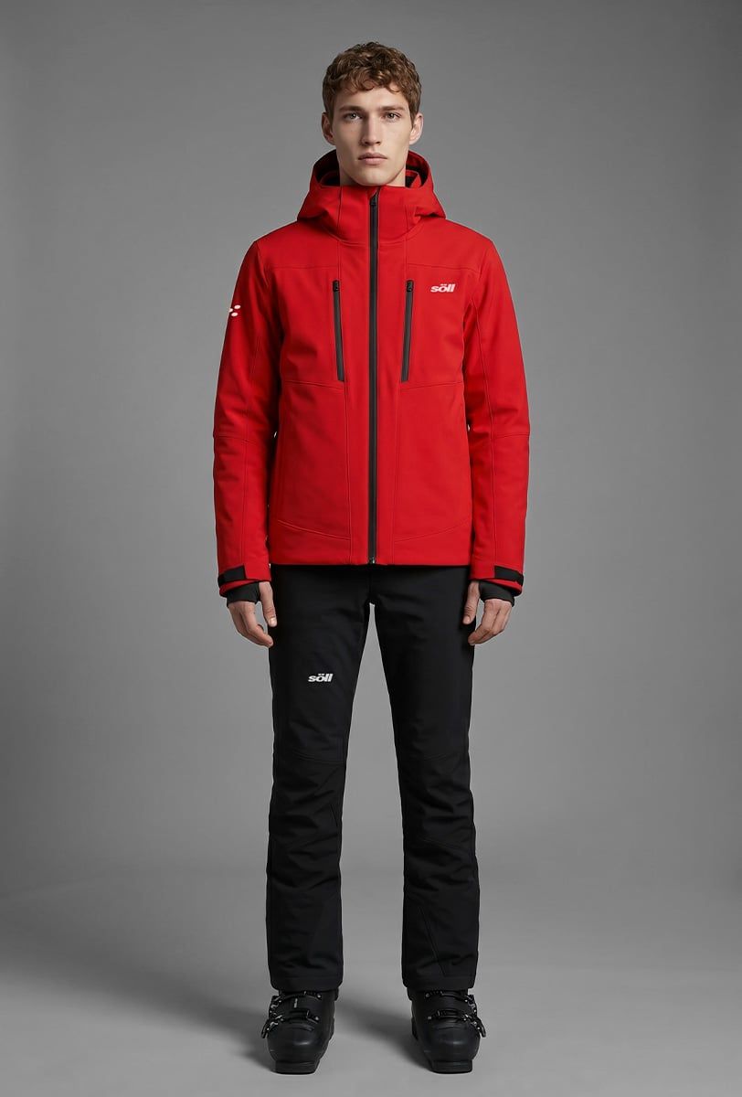 Herren Skijacke Söll STORM Red - 1