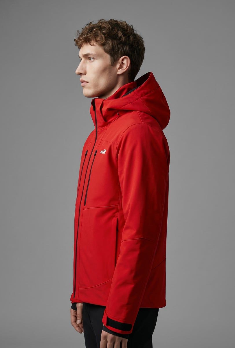 Herren Skijacke Söll STORM Red – Nahaufnahme - 2