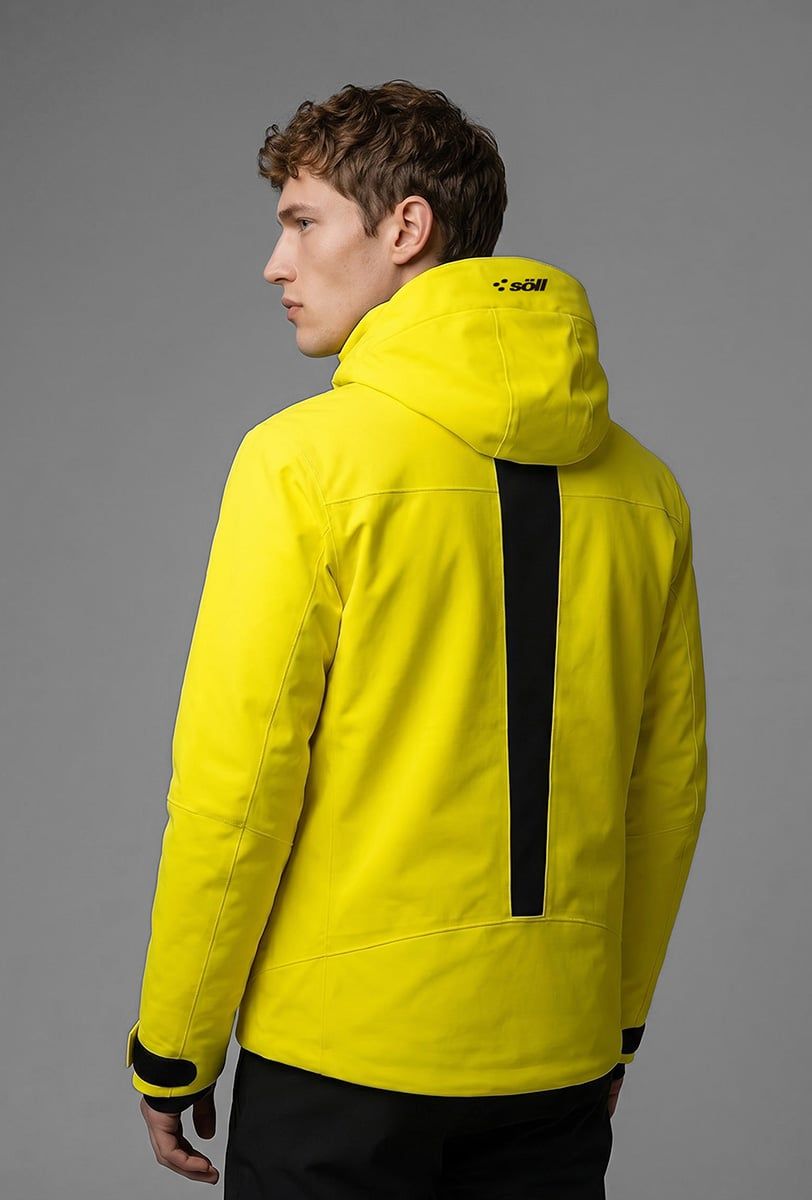 Herren Skijacke Söll STORM Yellow – Detailansicht 3 - 5