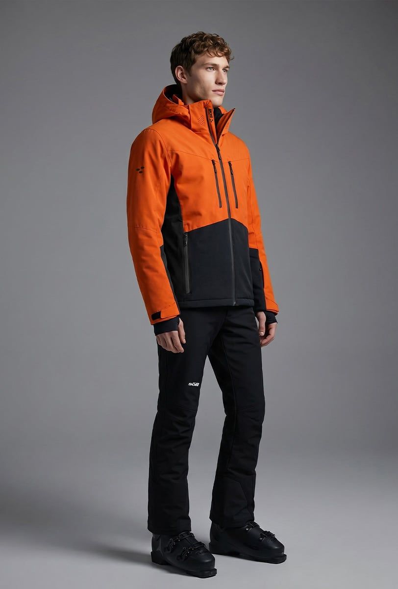 Herren Skijacke Söll SUMMIT Gold Flame – Vorderansicht - 4