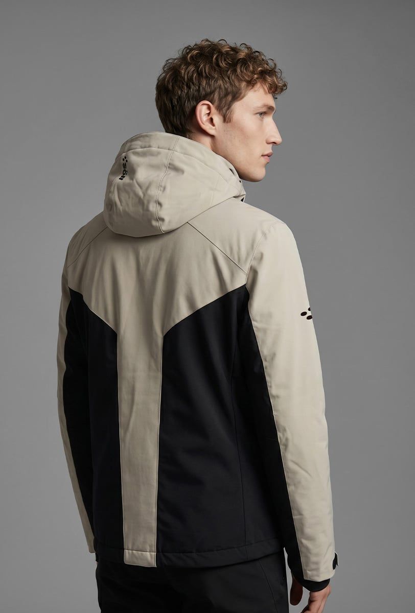 Herren Skijacke Söll SUMMIT Sand – Rückansicht - 3