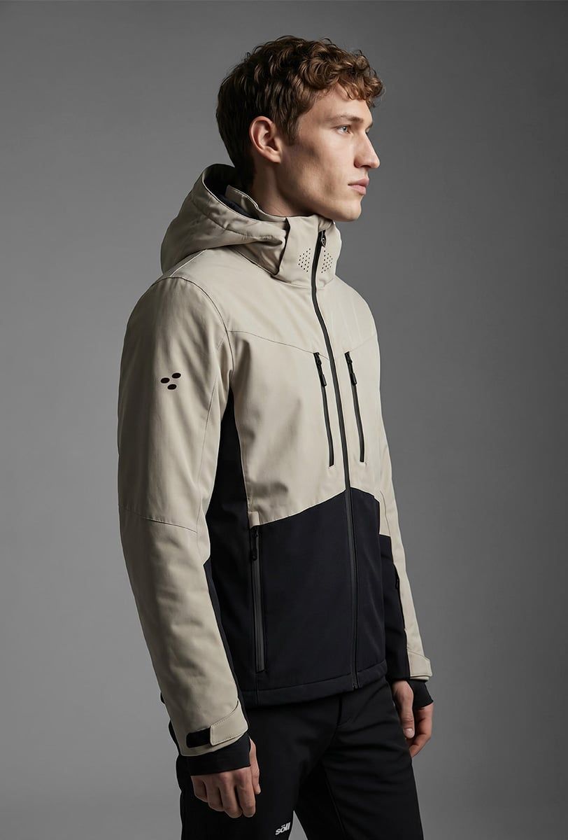 Herren Skijacke Söll SUMMIT Sand – Seitenansicht - 4
