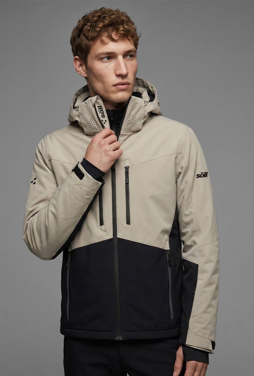Herren Skijacke Söll SUMMIT Sand – Nahaufnahme - 8