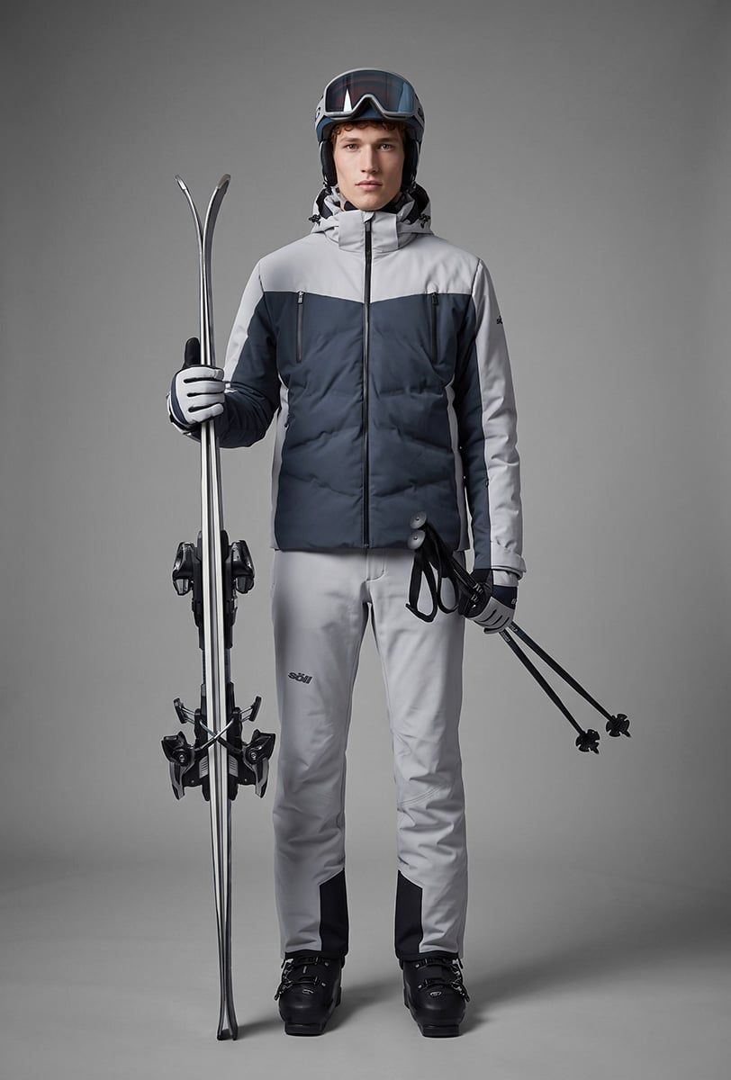 Herren Skijacke Söll TYPHOON II Light Grey – Detailansicht 3 - 5