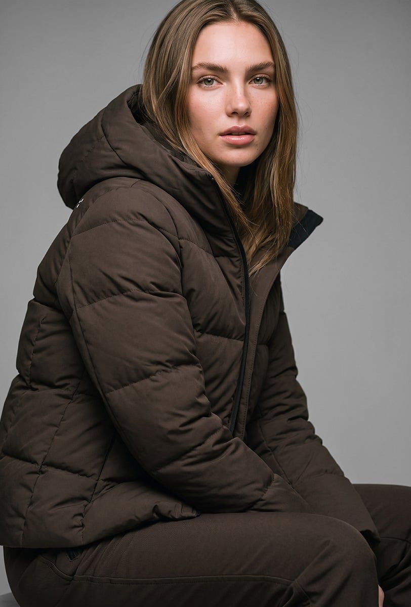 Damen Skijacke Söll AURA Chocolate – Nahaufnahme - 2