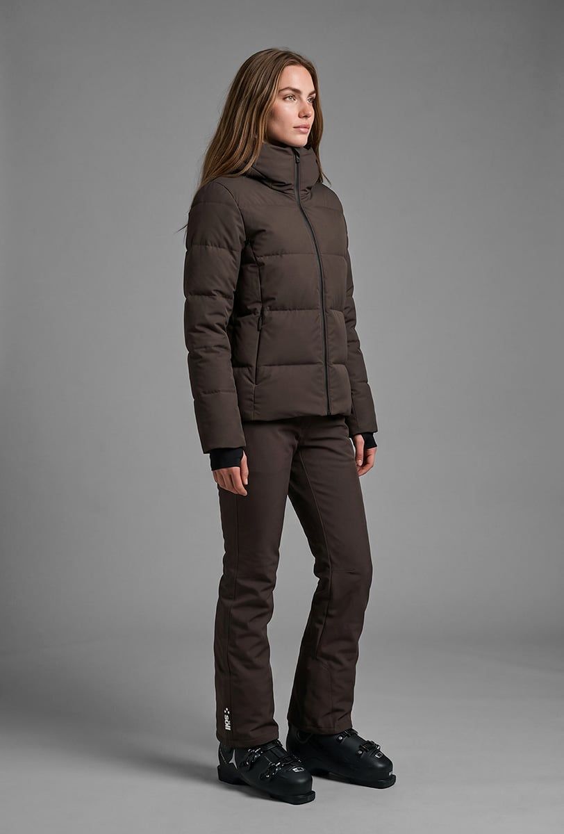 Damen Skijacke Söll AURA Chocolate – Vorderansicht - 3