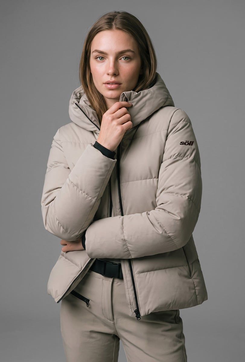 Damen Skijacke Söll AURA Sand - 1