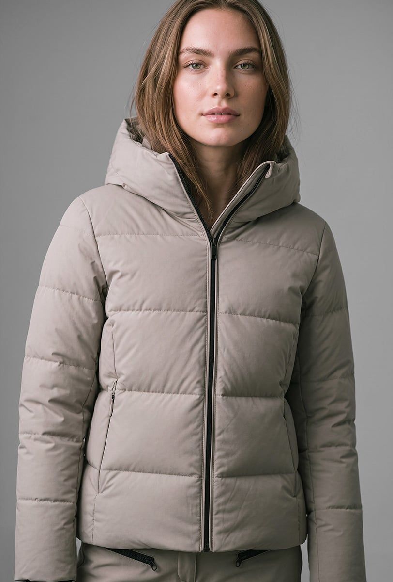 Damen Skijacke Söll AURA Sand – Nahaufnahme - 3