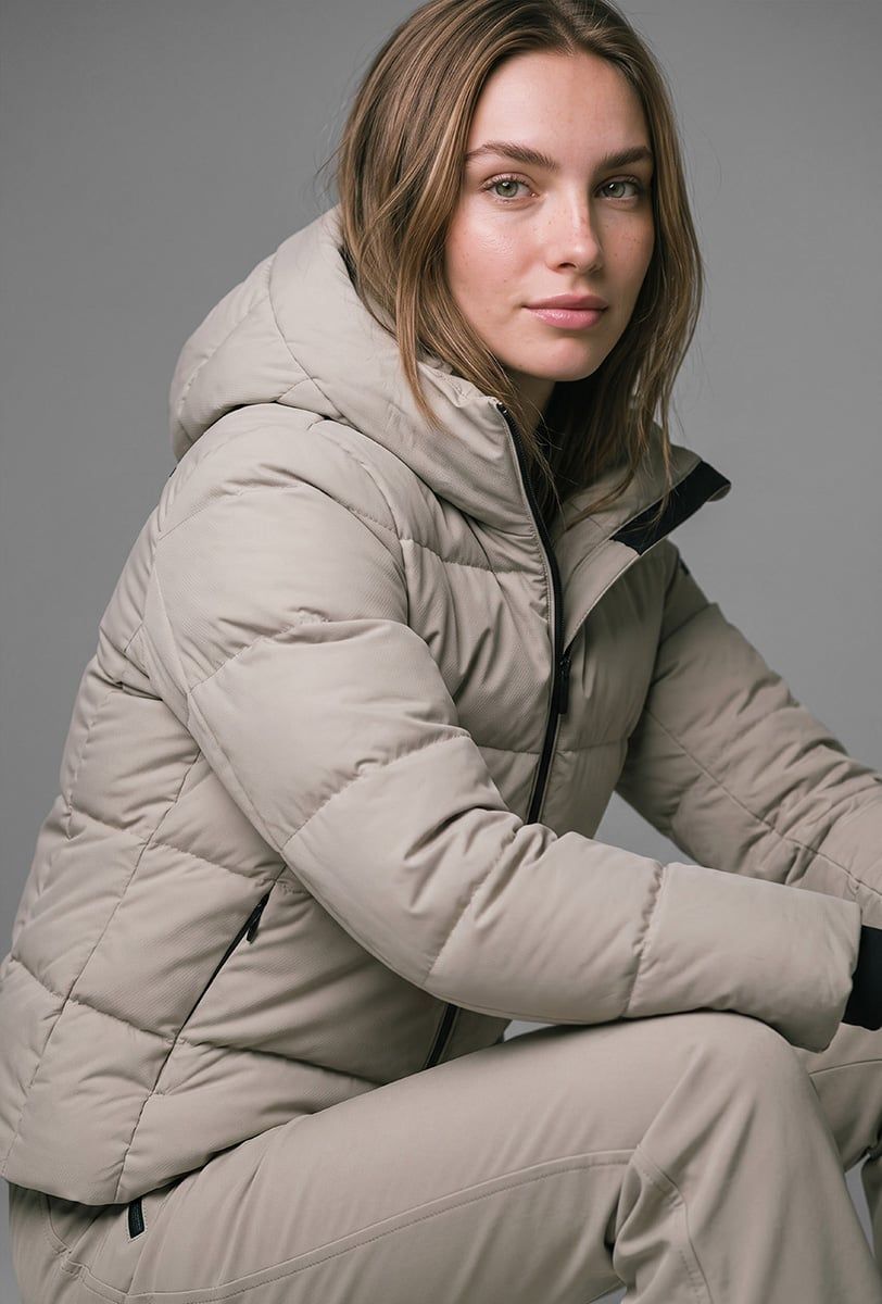 Damen Skijacke Söll AURA Sand – Nahaufnahme - 4