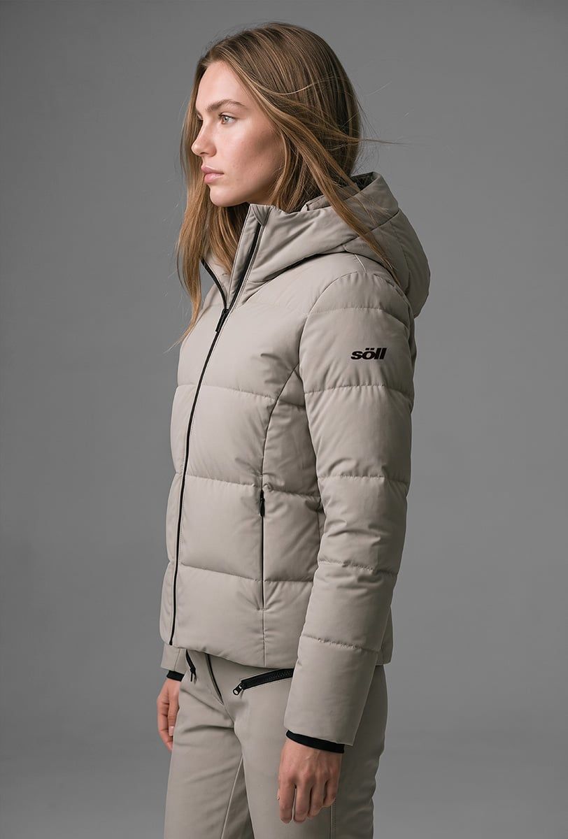 Damen Skijacke Söll AURA Sand – Seitenansicht - 6