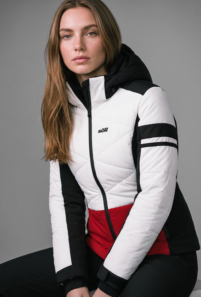 Damen-Skijacke Söll ELECTRA White - 1