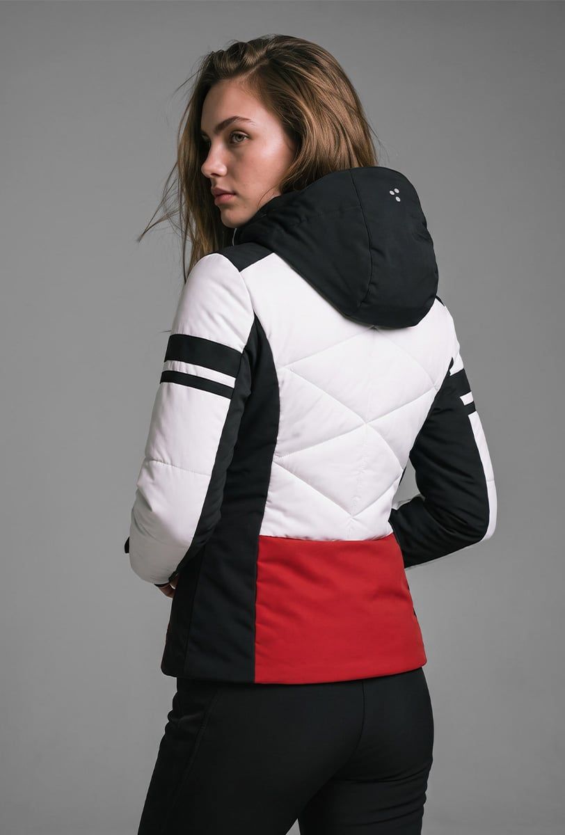 Damen-Skijacke Söll ELECTRA White – Rückansicht - 4