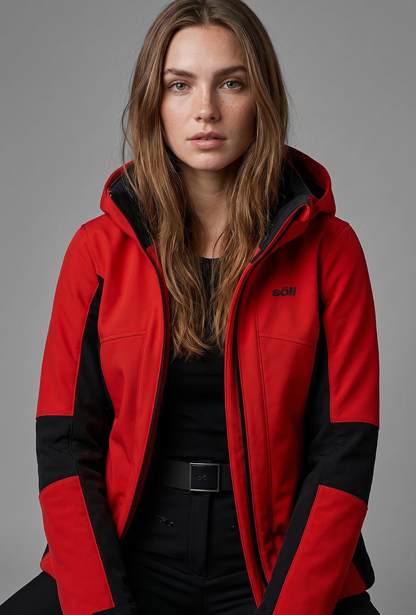 Skijacke für Damen Söll LOLA Red – Nahaufnahme - 2