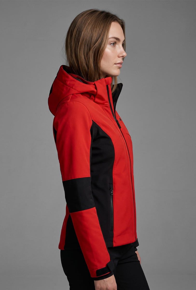 Skijacke für Damen Söll LOLA Red – Seitenansicht - 7