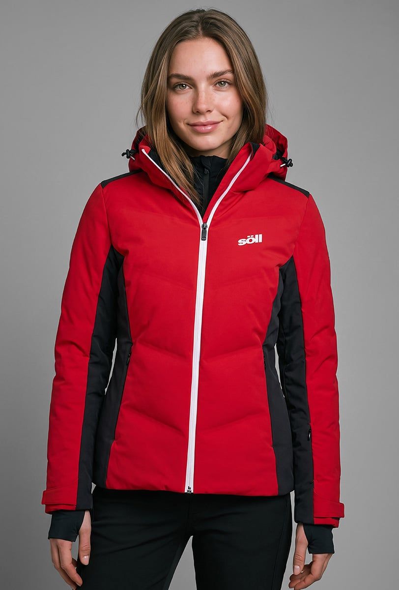Damen-Skijacke Söll MOTION Red - 1