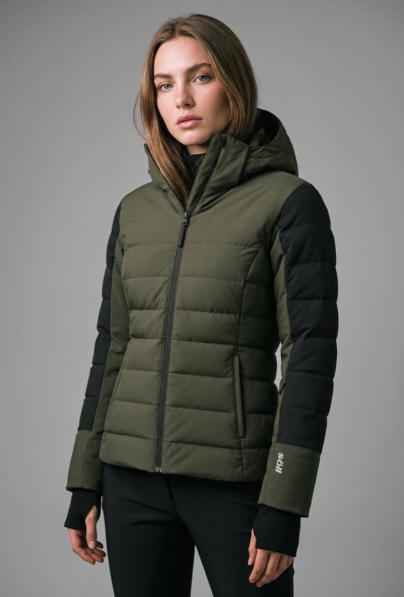 Skijacke für Damen Söll NONIS Dark Olive – Nahaufnahme - 2