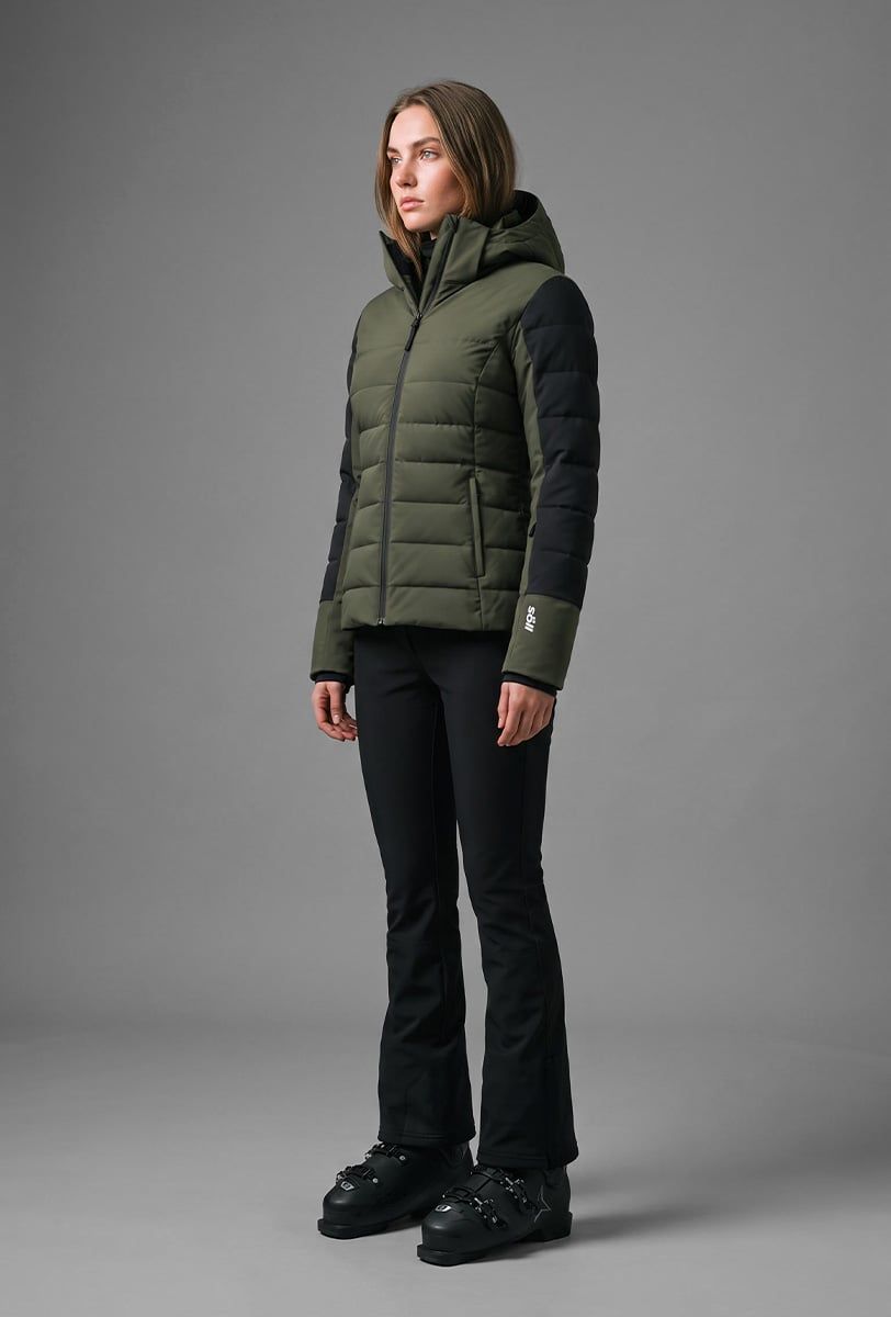 Skijacke für Damen Söll NONIS Dark Olive – Vorderansicht - 3