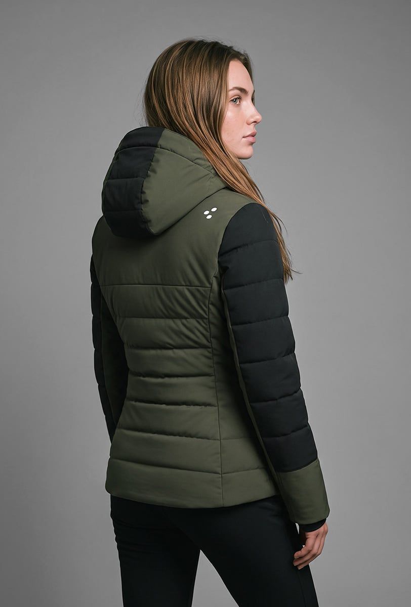 Skijacke für Damen Söll NONIS Dark Olive – Rückansicht - 4
