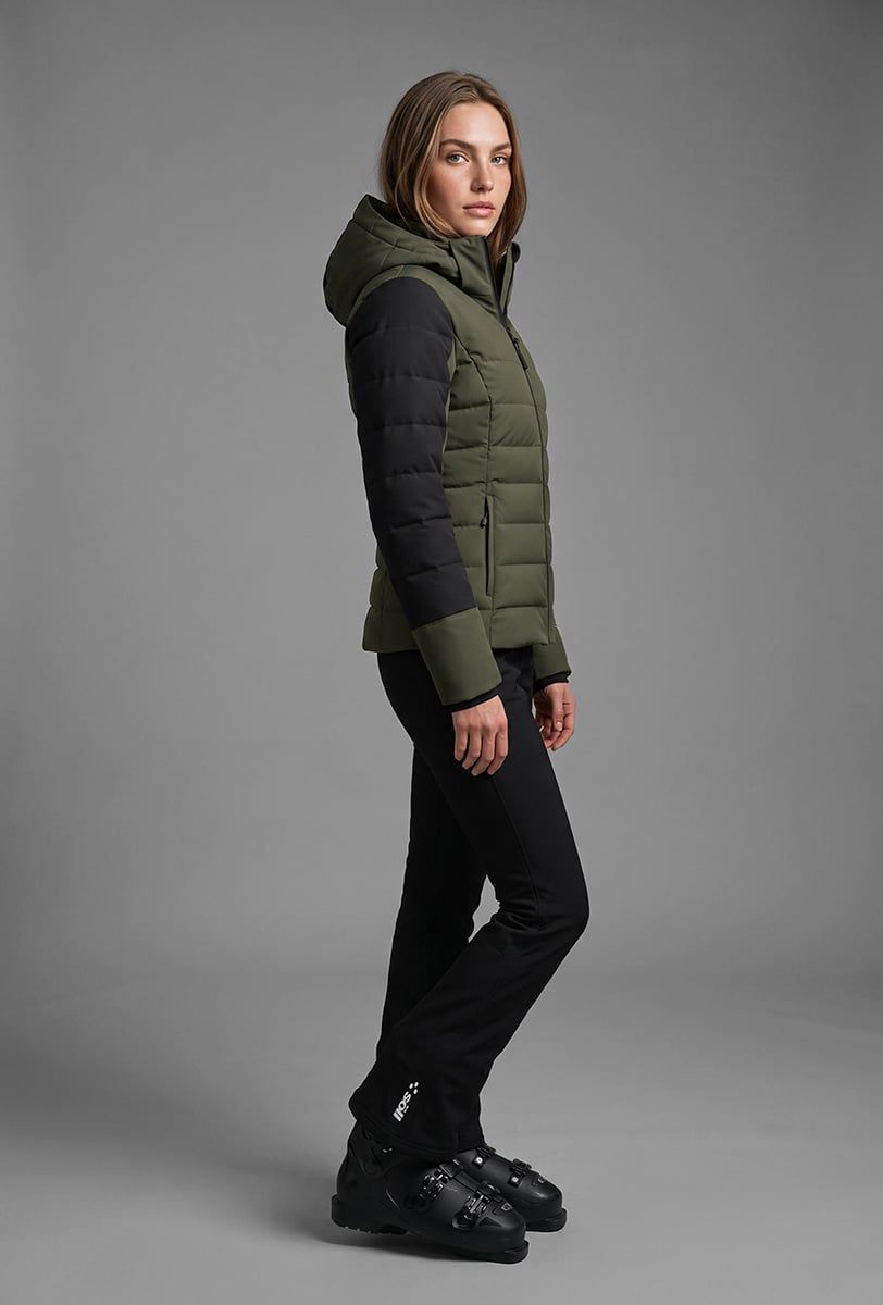 Skijacke für Damen Söll NONIS Dark Olive – Seitenansicht - 5