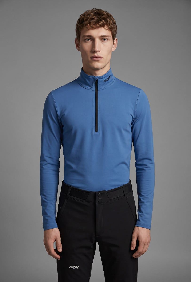 Ski-Midlayer Herren Söll ACTIVE II Moonlight Blue – Nahaufnahme - 3