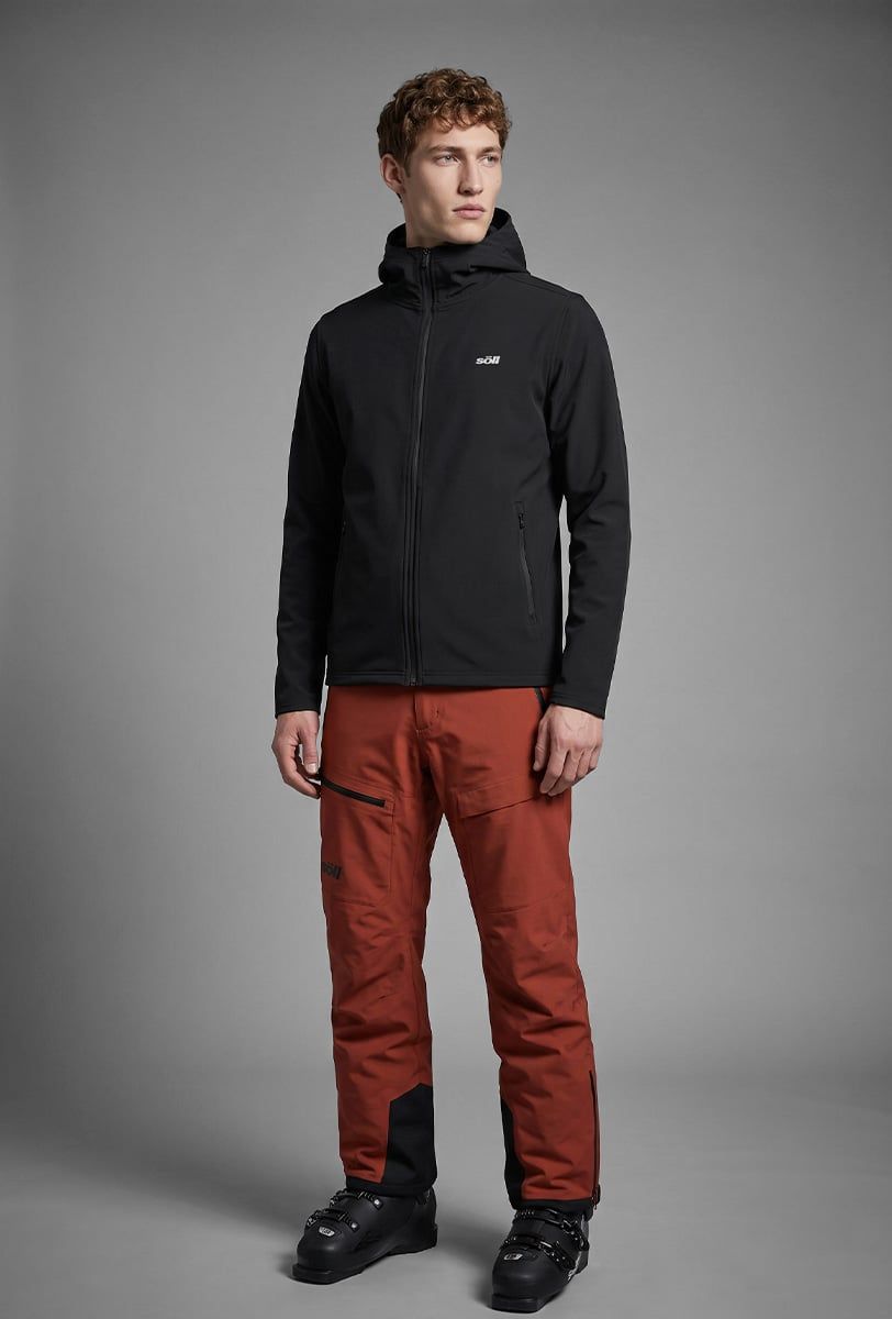 Fleecepullover Herren Söll KLOSTERS Black - 1