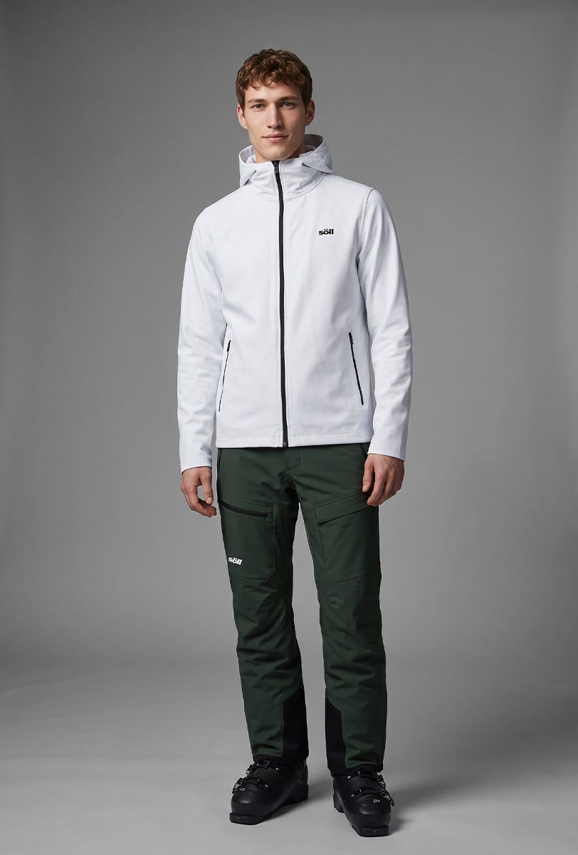 Fleecepullover Herren Söll KLOSTERS White - 1