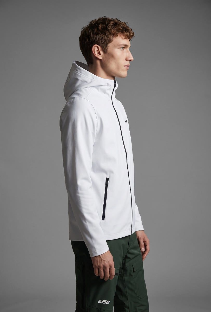 Fleecepullover Herren Söll KLOSTERS White – Seitenansicht - 2